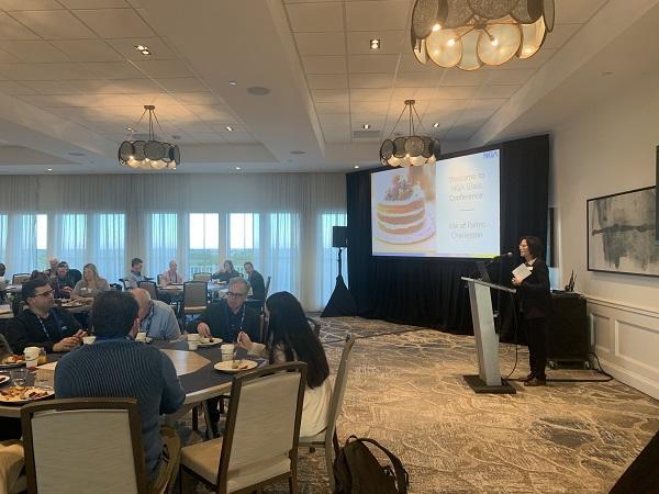 Nicole Harris, NGA president and CEO, addresses conference attendees during the Opening Breakfast and Presentation.