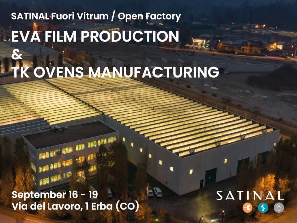 Attending Vitrum 2025? Remember to schedule a visit to the Satinal Open Factory!