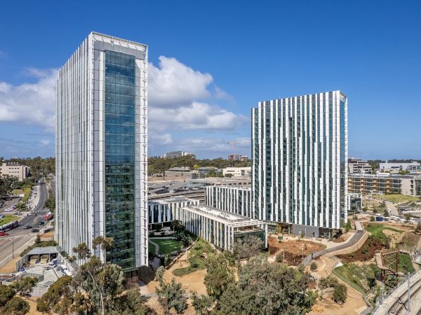 Vitro Glass Brings Eucalyptus-Inspired Design to UCSD Housing