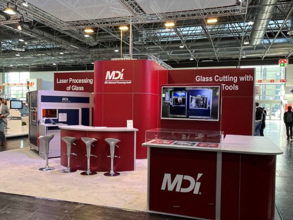 Holistic laser processes for the glass industry are presented by glasstec exhibitor MDI Advanced Processing. Photo: MDI Advanced Processing GmbH