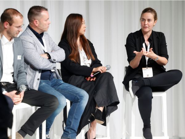 Sophie Pennetier featured as a speaker at glasstec 2024. Photo: © Messe Düsseldorf / ctillmann