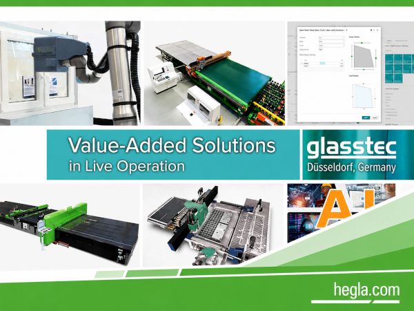 Hegla at glasstec 2026: Value-added solutions in live operation