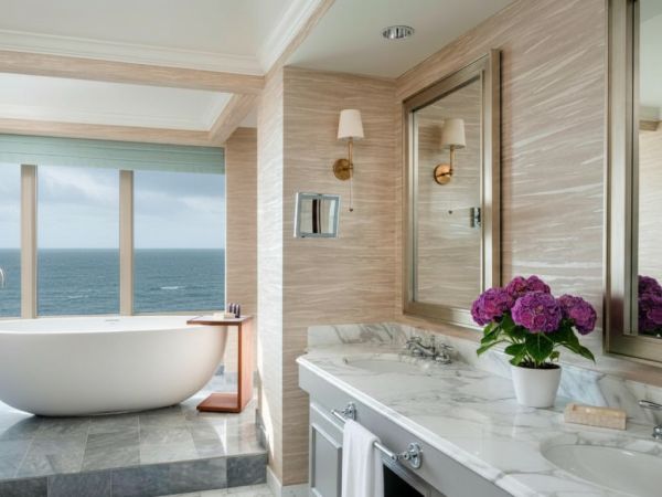 enduroshield applied on the shower glass the ritz carlton