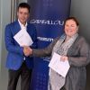 From left to right Horst Mertes (CEO FeneTech Europe SARL) and Lena Garifallou (President & CEO iGLASS SA)