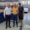 From left to right: Javier Fernández, Managing Director of Tecglass; Pedro Aguiar, Managing Director of Vitropor; and Tiago Poças, Head of Digital Printing at Vitropor.